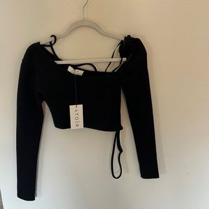Atoír Black Promise Me Crop Top
